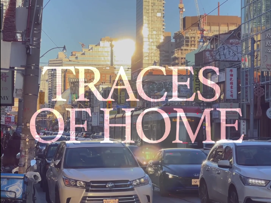 Toronto street scene titled Traces of home