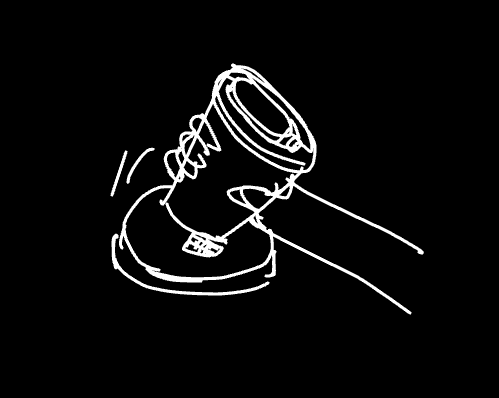 A hand placing a drink onto a coaster